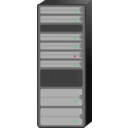 download Server Rack clipart image with 0 hue color