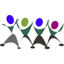 download Dancing People clipart image with 225 hue color