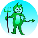 download Littel Devil Icon clipart image with 135 hue color