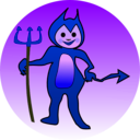 download Littel Devil Icon clipart image with 225 hue color