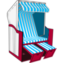 download Beach Chair clipart image with 315 hue color