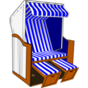 download Beach Chair clipart image with 0 hue color