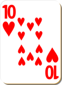 White Deck 10 Of Hearts