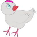 download Chicken 001 Figure Color clipart image with 315 hue color