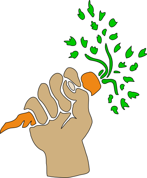 Hand Holding Carrot