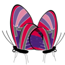 download Butterflies clipart image with 270 hue color