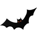 download Bat clipart image with 315 hue color