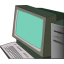 download Green Computer clipart image with 315 hue color