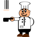 download A Cook clipart image with 0 hue color