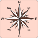 download Wind Rose Icon clipart image with 135 hue color