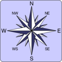 download Wind Rose Icon clipart image with 0 hue color