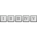 download Roman Numerals clipart image with 45 hue color