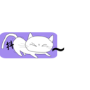 download Whitecat clipart image with 180 hue color