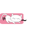 download Whitecat clipart image with 270 hue color