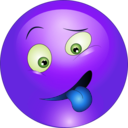 download Teasing Tongue Smiley Emoticon clipart image with 225 hue color