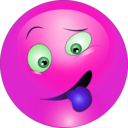 download Teasing Tongue Smiley Emoticon clipart image with 270 hue color