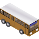 download Blue Bus clipart image with 180 hue color