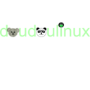 download Doudoulinux Logo Operating System Fun And Accessible For Kids From 2 To 12 Years Old clipart image with 90 hue color
