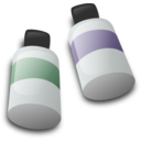 download Bottles Of Dye Ink clipart image with 135 hue color