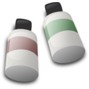 download Bottles Of Dye Ink clipart image with 0 hue color