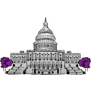 download Us Capitol Building clipart image with 180 hue color