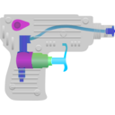 download Water Gun clipart image with 180 hue color