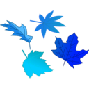 download Leafs clipart image with 180 hue color
