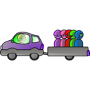 download Carpooling clipart image with 270 hue color