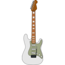 download Fender Stratocaster clipart image with 0 hue color