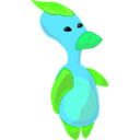 download Alien Duck clipart image with 90 hue color