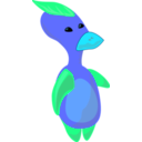 download Alien Duck clipart image with 135 hue color