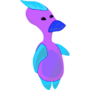 download Alien Duck clipart image with 180 hue color