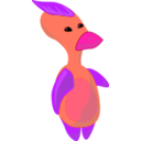download Alien Duck clipart image with 270 hue color