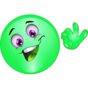 download Perfect Smiley Emoticon clipart image with 90 hue color