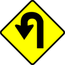 Caution U Turn