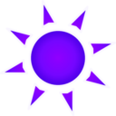 download Sun Sole clipart image with 225 hue color