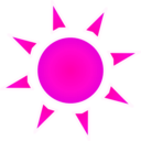 download Sun Sole clipart image with 270 hue color