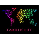 download Earth Is Life clipart image with 225 hue color