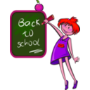 download School Days clipart image with 315 hue color