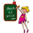 download School Days clipart image with 0 hue color