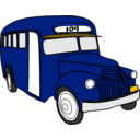 download Bus clipart image with 225 hue color