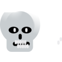 download Onepole Skull clipart image with 180 hue color