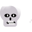 download Onepole Skull clipart image with 270 hue color