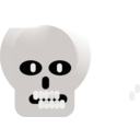 download Onepole Skull clipart image with 0 hue color