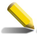 download Yellow Pencil clipart image with 0 hue color
