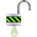 download Padlock Open clipart image with 45 hue color