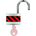 download Padlock Open clipart image with 315 hue color