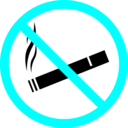 download No Smoke clipart image with 180 hue color