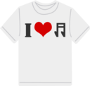 I Love Music T Shirt