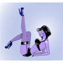 download Retro Pinup Ii clipart image with 225 hue color